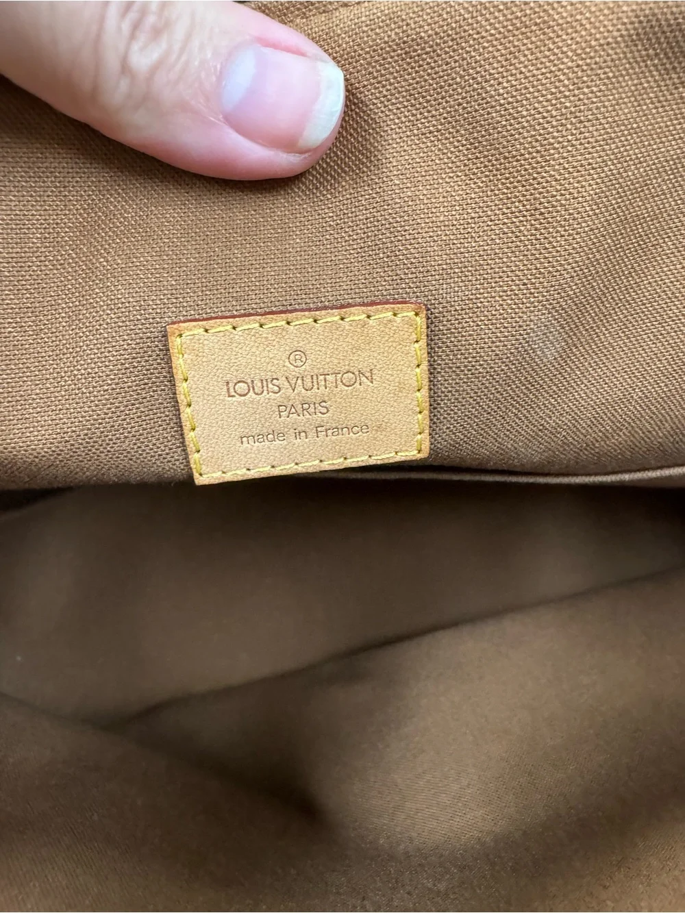 Louis Vuitton Monogram Lockit Canvas Handbag with COA